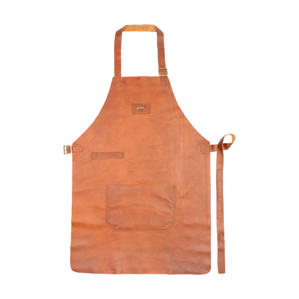 Delantal de Cuero Basic Tabaco