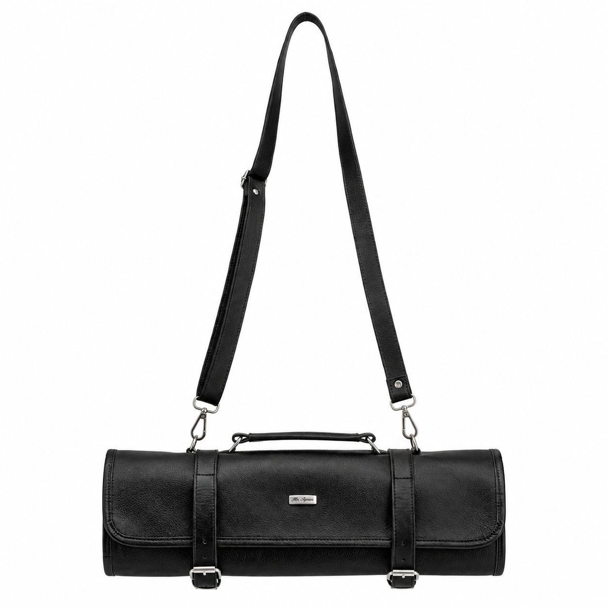 Portacuchillos de cuero basic negro