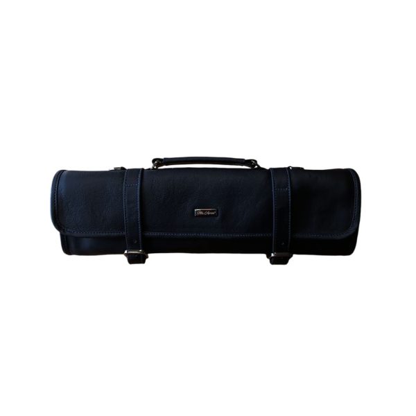 Portacuchillos de cuero premium azul
